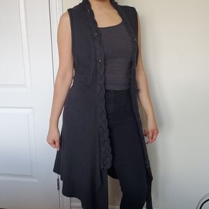 DEX Long Sweater Vest Sleeveless